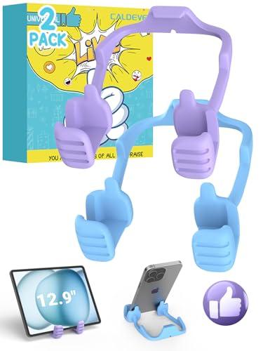 Stocking Stuffers for Teens Girls Kids Women Men Adults: Thumbs Up Lazy Phone Stand Tablet Stand for iPad Cell Phone Holder Teen Girl Gifts Trendy Stuff Gifts for Christmas for Boys Wife Funny Gadgets Pack Of 2