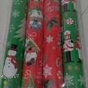 Christmas/Holiday Wrapping Paper 4pk (76cm x 305cm/29"92 x 120")