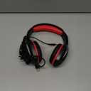 Fachixy FC100 Gaming Headset with Microphone for PS4, PS5, Switch, Xbox, PC, Mac, Gamer Headset with RGB Light, Computer Headphones with Mic (RED)