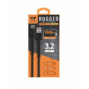 Rugged DI Tac Tech Rugged USB-A to USB-C Cable, 50K+