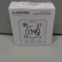 KADAMS Shower Clock Waterproof Bathroom Timer  Digital Wall Clock with Countdown, Magnetic Kitchen Clock with Temperature & Humidity, Suction Cup for Kids Shower Spa Cook Bath (Black)