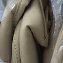 Car Seat Covers Full Set, Leather Seat Covers for Cars, 5 Pcak Breathable Seat Cover, Suitable for SUV/Truck/Sedan/Automotive (Beige)
