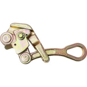 QWORK 1 T Cable Grip Wire Grip Steel Rope Jaw Puller for Wire Rope, Pulling 2204 Lbs