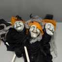 FUN LITTLE TOYS 3 PCS Witch Scary Decor Halloween Stakes for Outdoor Graveyard, Garden, Yard, Lawn, Walkway Party Supplies