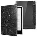 CoBak Case for Kindle Paperwhite (6.8" 11th Generation 2021 Released) & Paperwhite Signature Edition- New PU Leather Cover and Clear Soft Silicone Back Cover with Auto Sleep Wake Feature (A-Sage Green)