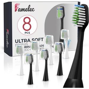 Toothbrush Replacement Heads for Waterpik Complete Care 5.0/9.0 (CC-01/WP-862), Electric Toothbrush Refill Compatible, Fit for Sonic Head