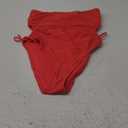 Sports Illustrated Womens Strapless One Piece W/Adjustable Side Cutouts (Large, Flame Red)