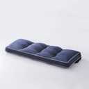 3 Seat 57 Inches Outdoor Porch Swing Cushions, Water-Resistant Tufted Patio Swing Replacement Cushions (Navy)