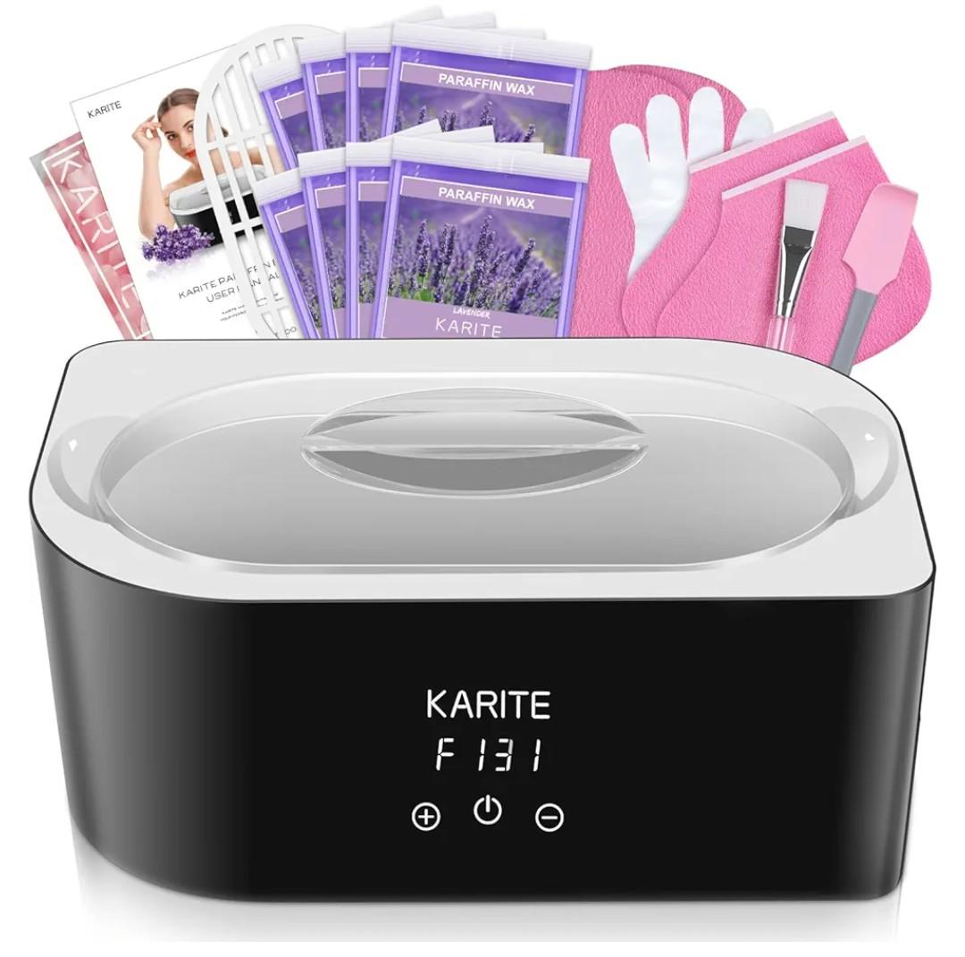 Paraffin Wax Machine for Hand and Feet - Karite Paraffin Wax Bath 4000ml Paraffin Wax Warmer Moisturizing Kit Auto-time and Keep Warm Paraffin Hand Wax Machine