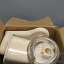 SUSTEAS Rotary Cheese Grater with Handle - Vegetable Shredder with 5 Well-designed Blades & Strong Suction Base,Round Mandoline Slicer & Food Chopper for Kitchen,with Blade Storage Box(Beige)