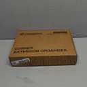 Forbena White 2 Tier Corner Bathroom Counter Organizer, Bathroom Countertop Shelf Organizer for Kitchen Sink, 2 Tier Makeup Vanity Tray for Dresser Tops Decor, Corner Shelf for Girls Bedroom (White)