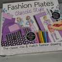 Fashion Plates Classic  Girls Fashion, Mix-and-Match Drawing Kit, Arts and Crafts, Coloring, Art Supplies, Craft Supplies, Stencils, Crayons Included, Create Your Own Fashion Designs, Ages 6+