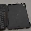 Logitech Combo Touch iPad Air 11-inch (M2 & M3), iPad Air (5th gen) Keyboard Case - Detachable Backlit Keyboard with Kickstand - Midnight Black