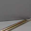 Ivilon Drapery Treatment Window Curtain Rod - Acrylic Ball 1 inch Pole. 72 to 144 Inch. Warm Gold