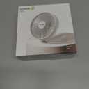 WSKEN Desk Fan Small Quiet - 180 Foldable Portable Fan with Battery Operated, 6 Inch Rechargeable Handheld Fan, 20H Max Cooling Time, 4-Speed, Travel Essential for Outdoor, Office, Gift, White