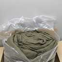 RECYCO Luxury Velvet Quilt Set, California King 118'' x 106'' Oversized Bedspread, Ultra Soft Velvet Comforter, Lightweight Box Stitch Bedding Sets for All Season, with 2 Shams, Olive Green