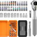 42-in-1 Screwdriver Set Drive Socket Ratchet Wrench Magnetic S2 Bits, 70N.m Household Tool Repairing Kit for Bike, Ebike, Motorbike, Automobile, Furniture, Machinery Service Kit