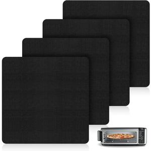 AIEVE Air Fryer Oven Liners, 4 Pack Non-stick Mat Baking Compatible with Ninja Foodi SP101 SP201 SP301 Fry Toaster Microwave Bottom of Gas & Electric