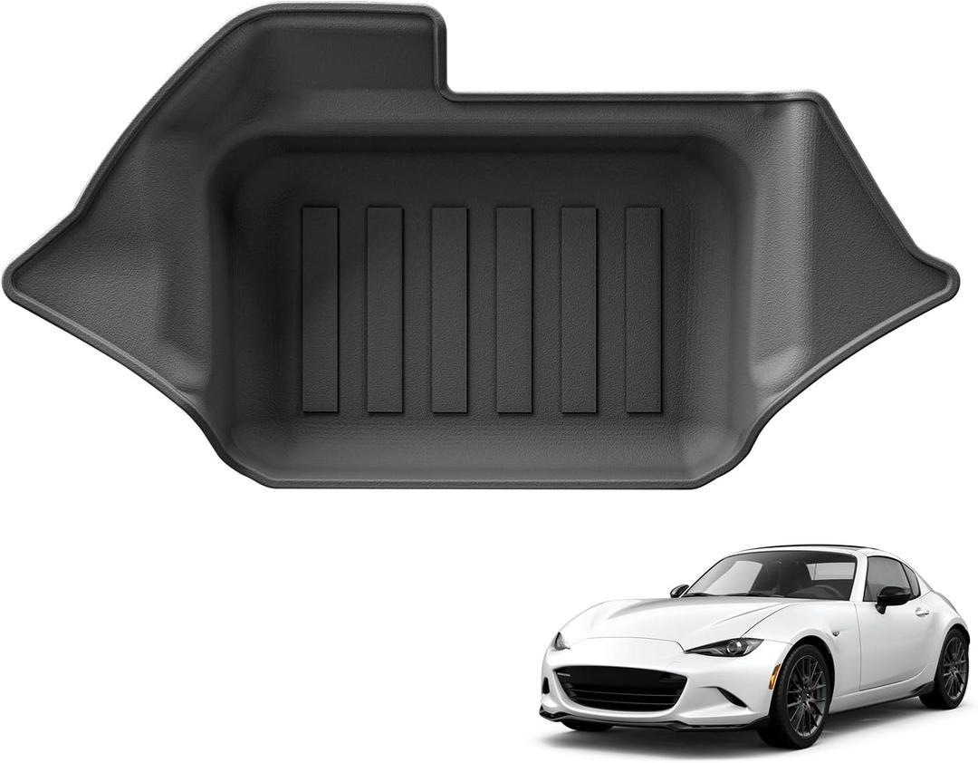SMABEE Cargo Liner for Mazda MX-5 Miata 2016-2024 2025 2026, TPE All Weather Cargo Mat Trunk Mat for MX-5 2025 Accessories Interior Black