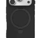 PureGear Case for iPhone 17 Pro (2025) 6.3", Military Tested and Approved Magnetic Phone Grip Case, MagSafe Compatible, Heavy-Duty Durable Protective iPhone 17 Pro, Built-in Kickstand, Black