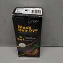 KAISASA Black Hair Dye Shampoo 3 in 1, Hair Color Shampoo for Women and Men, Hair Dye to Cover Gray Hair, Herbal Ingredient Shampoos for Grey Hair Coverage 500ml (Black)