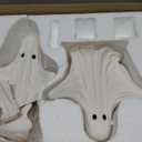 RattanView 2 Pcs Halloween Terracotta Ghost Large Figurines Decor