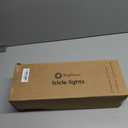 Minetom Icicle Lights Outdoor with Clips, 20ft 100 LED 20 Tubes Twinkling White Christmas String Lights, Connectable Waterproof Hanging Icicle String Light Plug in for Eave Holiday Outdoor