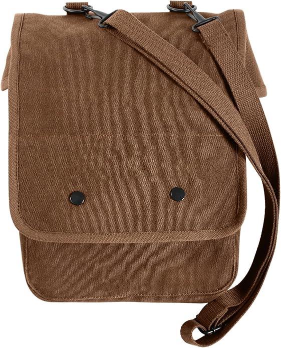 Rothco Canvas Map Case Shoulder Bag (One Size, Earth Brown)