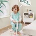 HOMEAL Toddler Sleep Sack with Leg, Sleep Sack with Feet, Baby Sleep Sack 12M-7T (3T-5T, Sage)