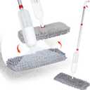 2 x Mop for Floor Cleaning - 2-in-1 Double-Sided Microfiber Spray Mop with Flip Design, 3 Reusable Pads, for Laminate, Ceramic, Tile, Vinyl - Home & Commercial Use