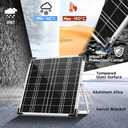 Voltset 12V Solar Battery Charger - 20W Waterproof Solar Panel Kit with Smart MPPT Controller - Trickle Charger Maintainer for Car RV Boat Marine Trailer Automotive Trailer Truck Motorcycle