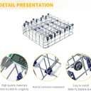 Upgraded 3751DD1001J 3751DD1001C Dishwasher Lower Rack Replacement Parts for LG Dishwasher Parts Lower Dishrack Drawer MGR47998602 LDF7774ST LDF5545ST LG Bottom Dishwasher Rack Wheels Dish Washer Tray