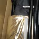 K&F CONCEPT U-Shape Reflector Curved Reflector 180x60cm with 4-in-1 Reflective Fabric, Black/Gold/White/Silver, with 1.9m Stand, with Storage Bag, for Photography Studios