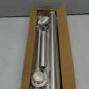 Mcrbeay Shower Curtain Rod, 1" Diameter Heavy Duty Tension Shower Rod, Non Slip Adjustable 28-74 inch No Drill Shower Curtain Rods Spring Tension For Bathroom, Shower Stall, No Rust, Brushed Nickel