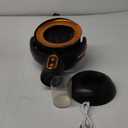 Puff Hide Fan Portable Exhaust fan, Removable Range Hood, Cooking Fume Purifier for and Washable Filter for Indoor BBQ,Hot Pot, Extractor Hood (Gold, Rechargeable)