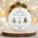 Expecting Baby Christmas Ornament 2026 Gifts for Expecting Parents, Parents to Be Unique Gifts 2026, Pregnancy Announcement for Husband Friend Family, Gender Reveal Ideas for New Dad Mom to Be Gift (And Then There Were Three Coming Soon 2026)