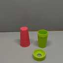 Dr. Brown's Milestones Cheers 360 Spoutless Transition Cup, Travel Friendly and Leak Free Sippy for Babies and Toddlers, Green and Pink, BPA-Free, 10 oz/300 mL, 9m+