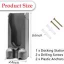 Vacuum Docking Station Compatible with Dyson V12 Detect Slim Cordless Stick Vacuum Cleaner - Wall Mount Accessories Bracket