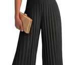 CHICME Women 2026 Sleeveless Deep V Sling Jumpsuit High Waist Pleated Jumpsuit Casual Beach Party Outfit with Lining L