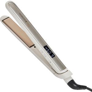 Remington Shine Therapy 1 inch Hair Straightener Iron, Flat Iron Infused with Argan Oil & Keratin, Professional Ceramic Flat Iron for Less Frizz, Shines and Smooth, Styling Tools (Champagne)