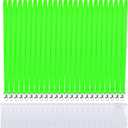 24 Pack Bright Neon Green Lanyard with Anti-Lost ID Holders for Cruise (Neon Green 24, Large)