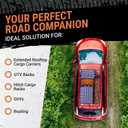 Truck Bed Cargo Net 3 x 4 Foot, Heavy-Duty Elastic Mesh with 12 Hooks and 12 Blue Clips and Storage Bag for Pickup for Cargo Netting, Securing Loads in Trailers, SUVs & Roof Racks