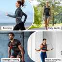 Adjustable Weighted Vest for Men and Women 4-10lbs/9-18lbs/20-32lbs Weighted Vest with 6 Ironsand Weights for Home Workouts Adjustable Body Weight Vest Exercise Set for Cardio and Strength Training (black)