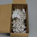 Meteds Christmas Lights 100 Count Clear White Wire UL Certified Connectable Warm White String Lights for Christmas Tree,Garland,Home,Patio, Wedding,Party,Festival Decor