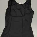 Women's Tummy Control Shapewear Tank Tops Under bust Body Shaper Slimming Compression Camisole Fajas Waist Trainer (Black, S)