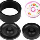 2.5inch Round Soap Shampoo Bar Mold, 3D Plastic Solid Bath Bomb Shower Steamer Press Molds for Making Shampoo Bars, Shower Steamers, Soaps, Bath Bombs, DIY Making Supplies (Doughnut)