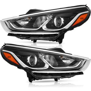 TODO Headlights Assembly Compatible with 2018 2019 Sonata | Driver and Passenger Side