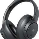 Active Noise Cancelling Wireless Over Ear Bluetooth Headphones with Microphone, Transparency Mode, 70H Playtime, Hi-Res Audio, Deep Bass, Bluetooth 5.3, Lightweight Design, Black