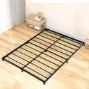 3 Inch Bed Frame Full Low Profile, Full Size Bed Frame, Heavy Duty Metal Platform No Box Spring Needed, Easy Assembly Mattress Foundation, No Noise, Black