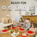 Paper Plates Colored Disposable Dinnerware Set Serve